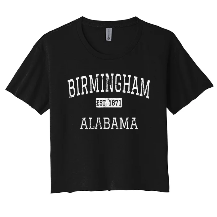 Birmingham Alabama AL Vintage Women's Crop Top Tee