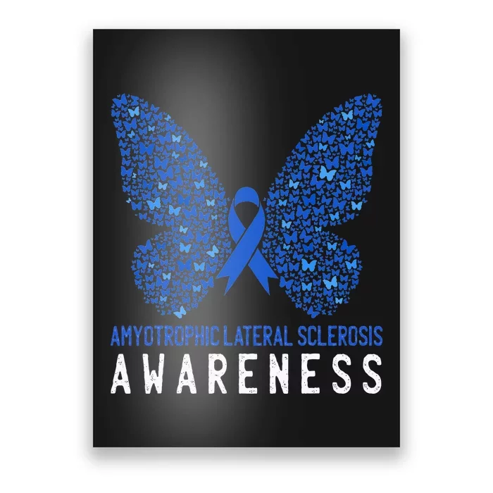 ALS Lou Gehrig's Disease Personalized Awareness Ribbon (Blue