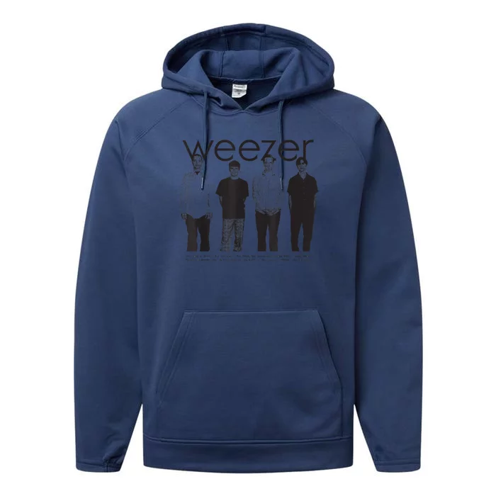 Blue Album Anniversary Tracklist Performance Fleece Hoodie