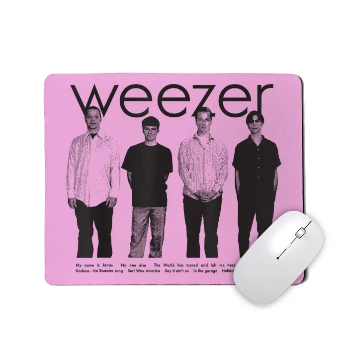 Blue Album Anniversary Tracklist Mousepad