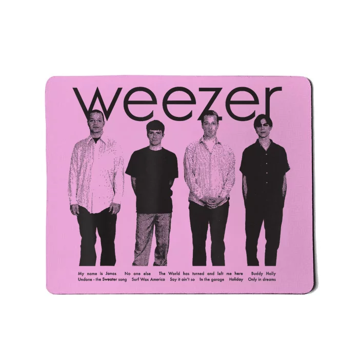 Blue Album Anniversary Tracklist Mousepad