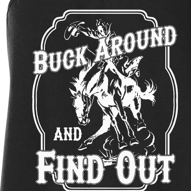 Buck Around And Find Out Women's Racerback Tank