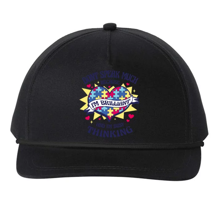 Brilliant Autism Awareness Quote Snapback Five-Panel Rope Hat