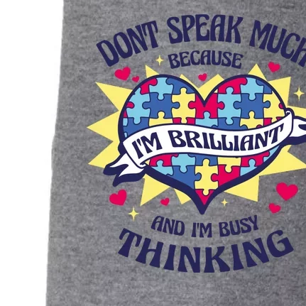 Brilliant Autism Awareness Quote Doggie 3-End Fleece Hoodie