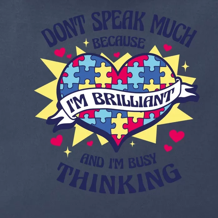 Brilliant Autism Awareness Quote Zip Tote Bag