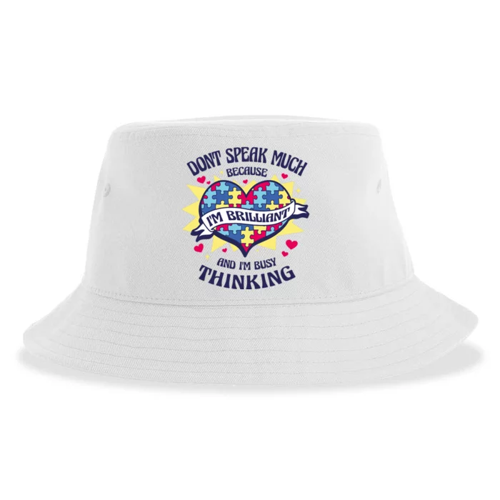 Brilliant Autism Awareness Quote Sustainable Bucket Hat