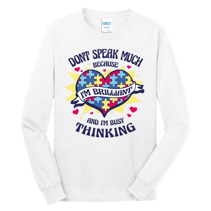 Brilliant Autism Awareness Quote Tall Long Sleeve T-Shirt