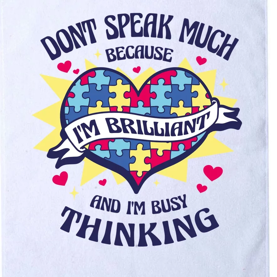 Brilliant Autism Awareness Quote Platinum Collection Golf Towel