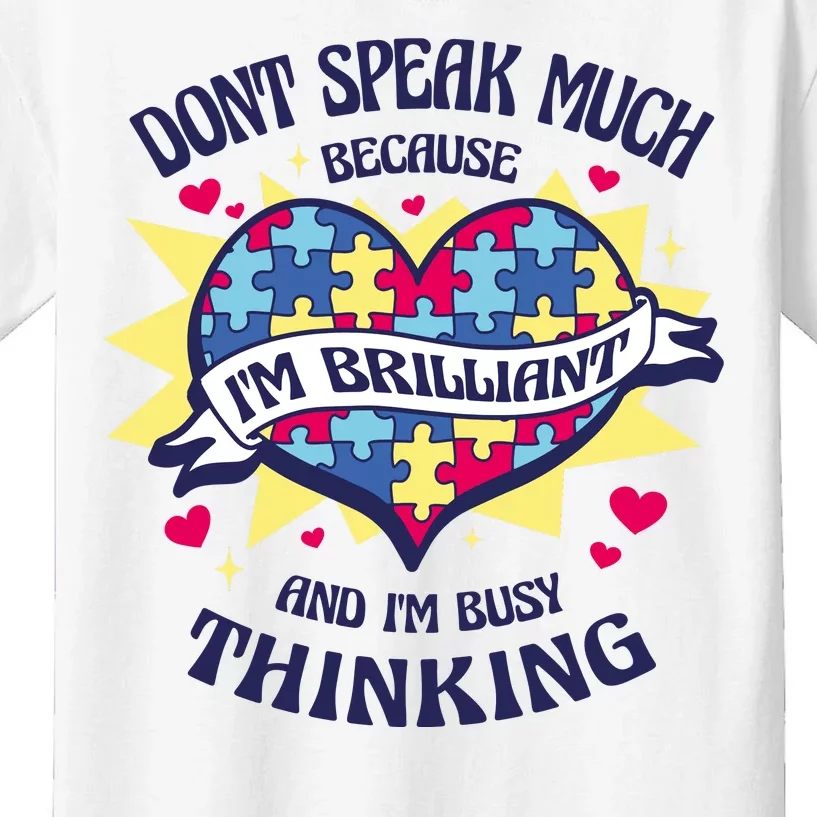 Brilliant Autism Awareness Quote Kids T-Shirt