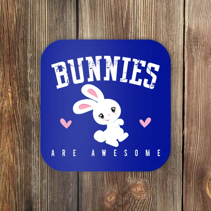 Bunnies Are Awesome Bunny Mom Rabbit Pet Owner Gift Coaster