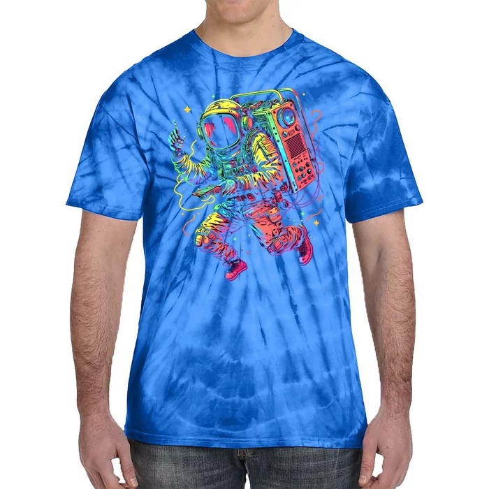 Boombox Astronaut And Teens Graphic Cute Gift Tie-Dye T-Shirt