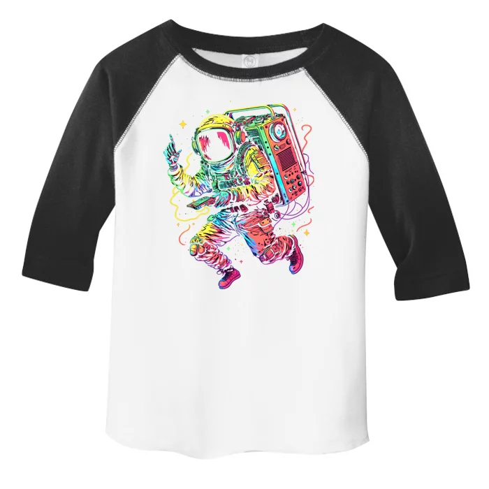 Boombox Astronaut And Teens Graphic Cute Gift Toddler Fine Jersey T-Shirt