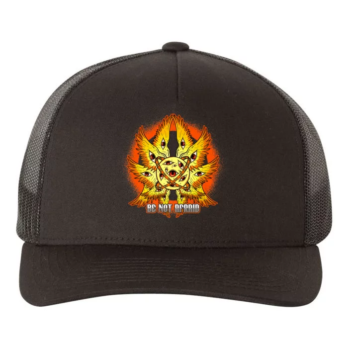 Biblically Accurate Angel Meme Ophanim Be Not Afraid Premium Yupoong Adult 5-Panel Trucker Hat