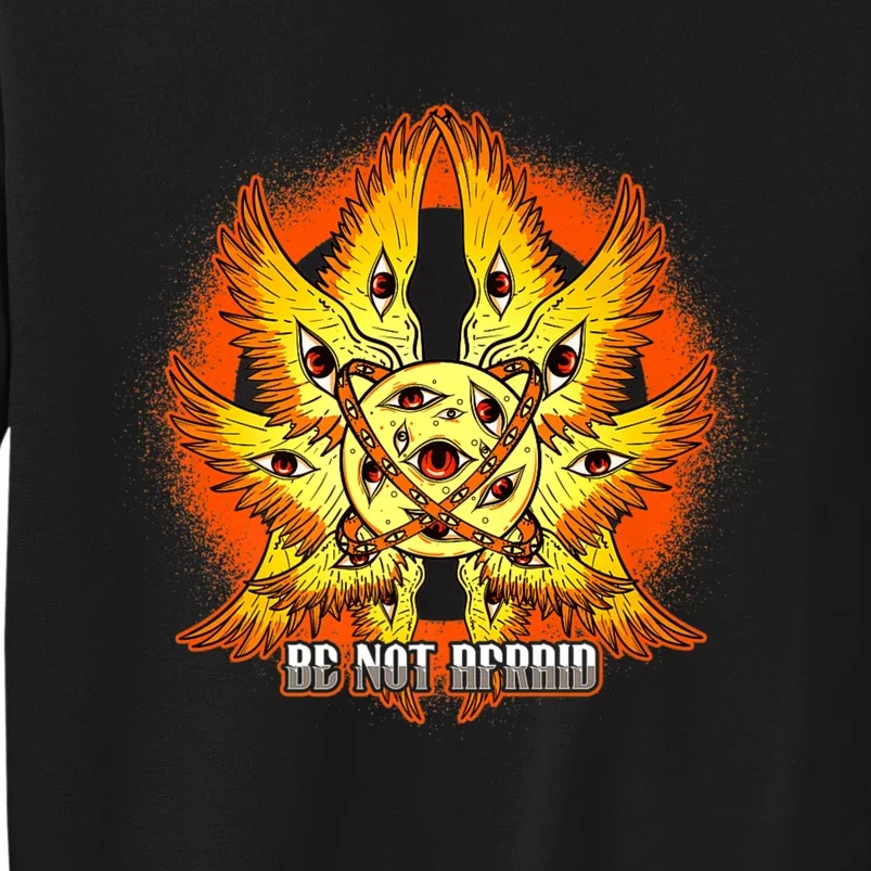 Biblically Accurate Angel Meme Ophanim Be Not Afraid Premium Sweatshirt