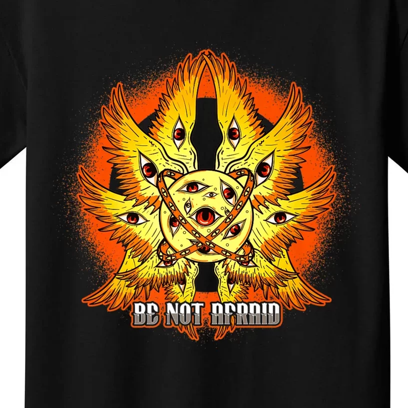 Biblically Accurate Angel Meme Ophanim Be Not Afraid Premium Kids T-Shirt