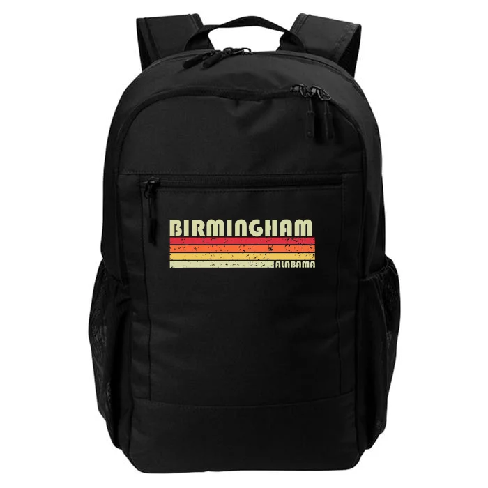 Birmingham Al Alabama Funny City Home Roots Gift Retro 80s Daily Commute Backpack