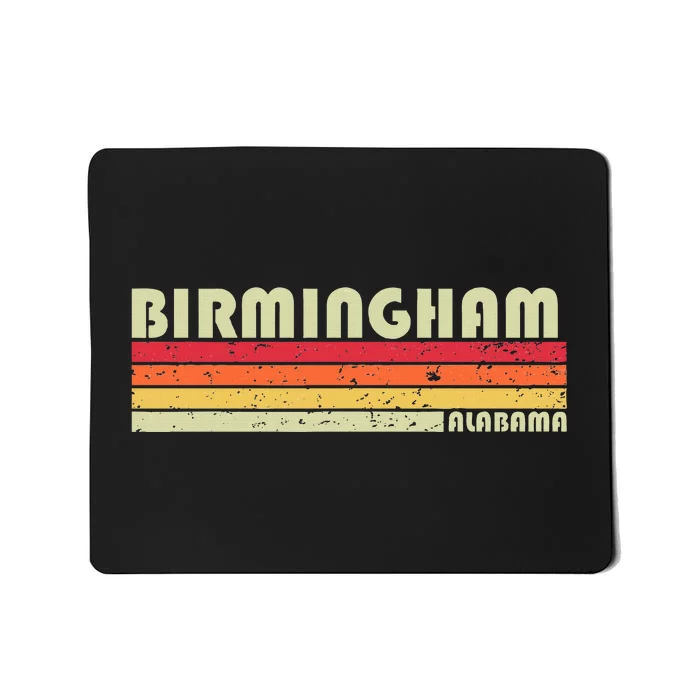 Birmingham Al Alabama Funny City Home Roots Gift Retro 80s Mousepad