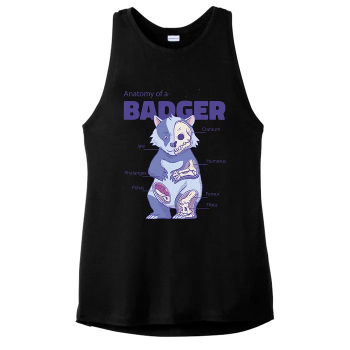 Badger Animal Anatomy Ladies Tri-Blend Wicking Tank