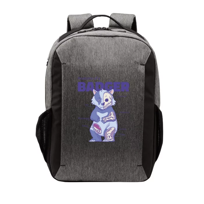 Badger Animal Anatomy Vector Backpack