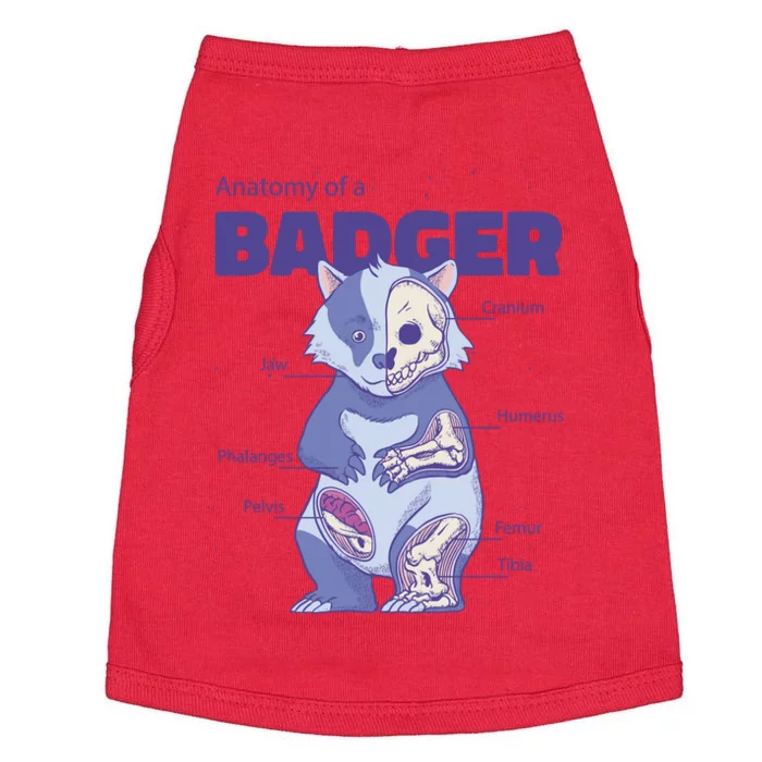 Badger Animal Anatomy Doggie Tank