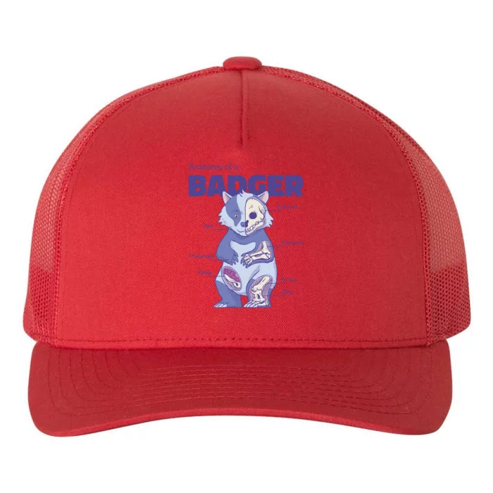 Badger Animal Anatomy Yupoong Adult 5-Panel Trucker Hat