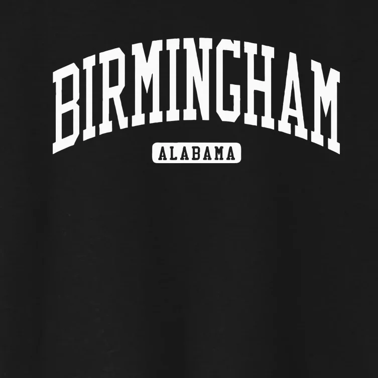 Birmingham Alabama Al College University Style Women's Crop Top Tee