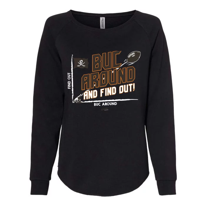 Buck Around And Find Out Tb Football Womens California Wash Sweatshirt