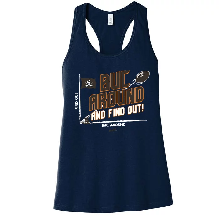 Buck Around And Find Out Tb Football Women's Racerback Tank