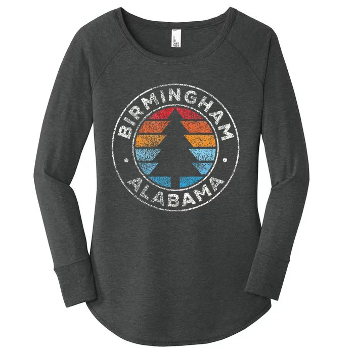 Birmingham Alabama Al Vintage Graphic Retro 70s Women's Perfect Tri Tunic Long Sleeve Shirt