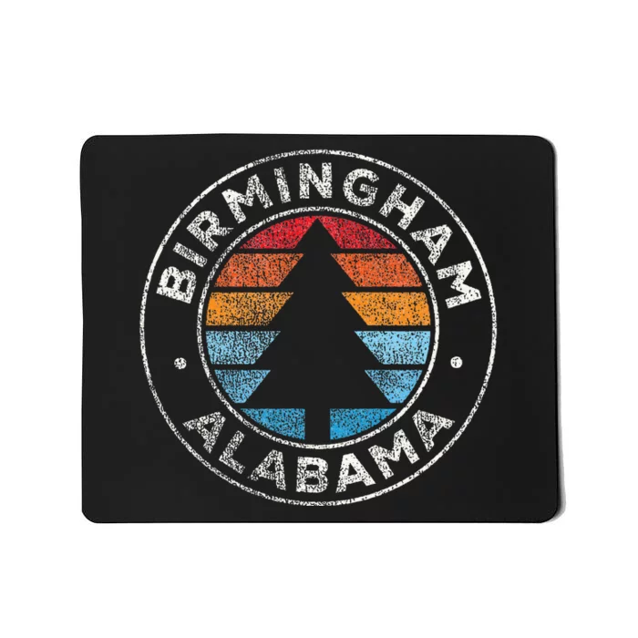 Birmingham Alabama Al Vintage Graphic Retro 70s Mousepad