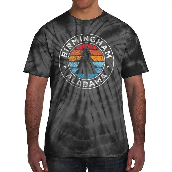 Birmingham Alabama Al Vintage Graphic Retro 70s Tie-Dye T-Shirt