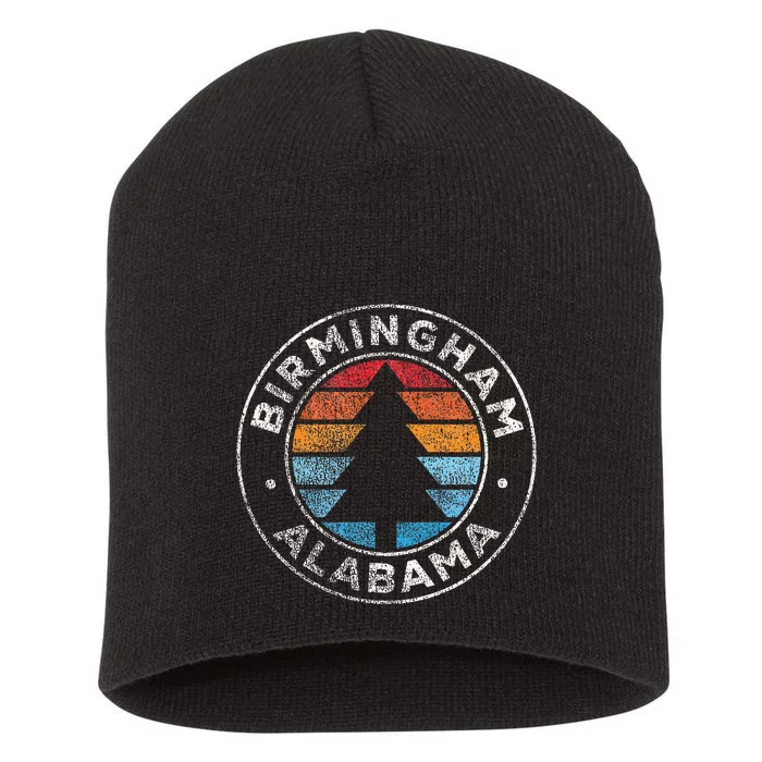 Birmingham Alabama Al Vintage Graphic Retro 70s Short Acrylic Beanie