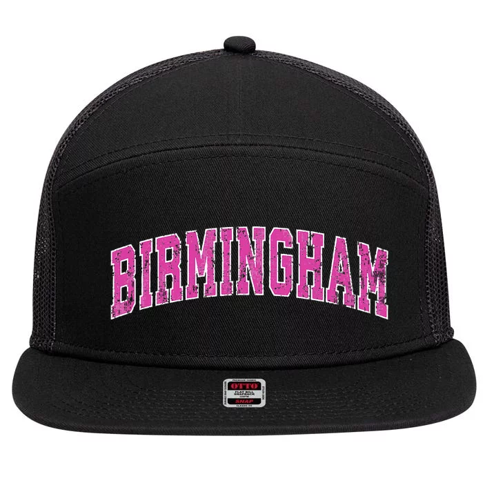 Birmingham Alabama Al Vintage Sports Design 7 Panel Mesh Trucker Snapback Hat