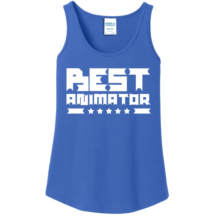 Best Animator Animate Job Animation Team Gift Ladies Essential Tank