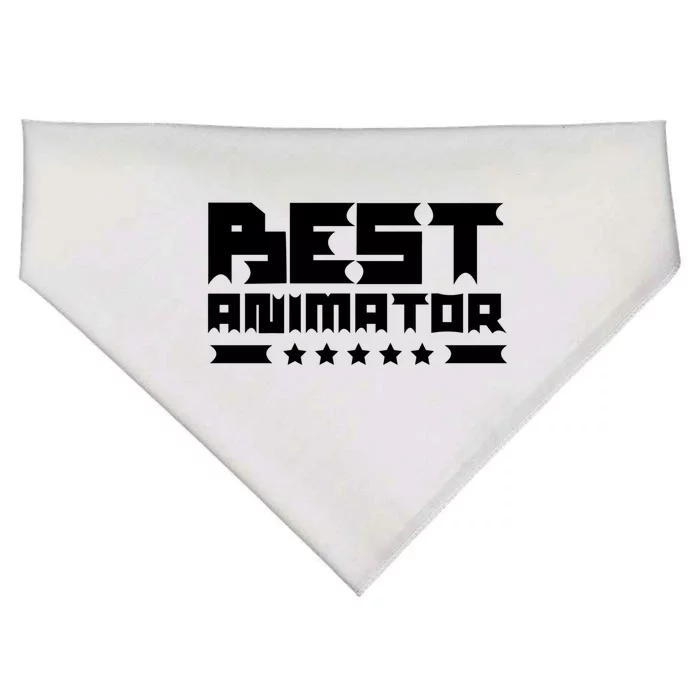 Best Animator Animate Job Animation Team Gift USA-Made Doggie Bandana