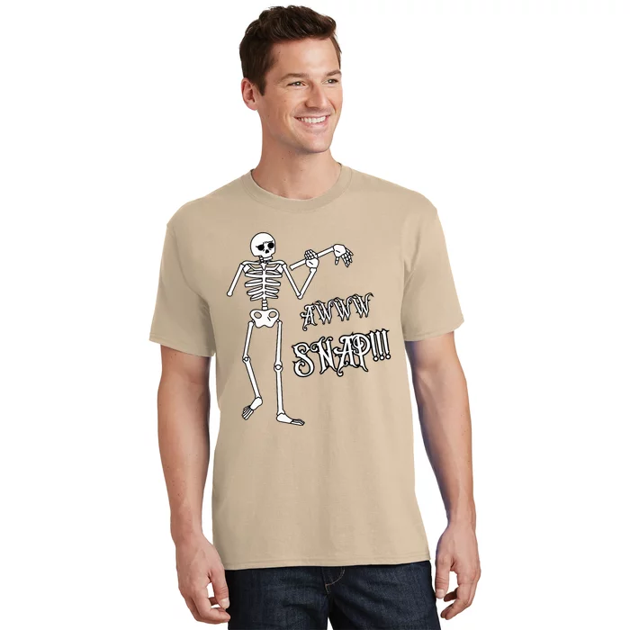 Broken Arm Awww Snap! Skeleton Broken Bone T-Shirt