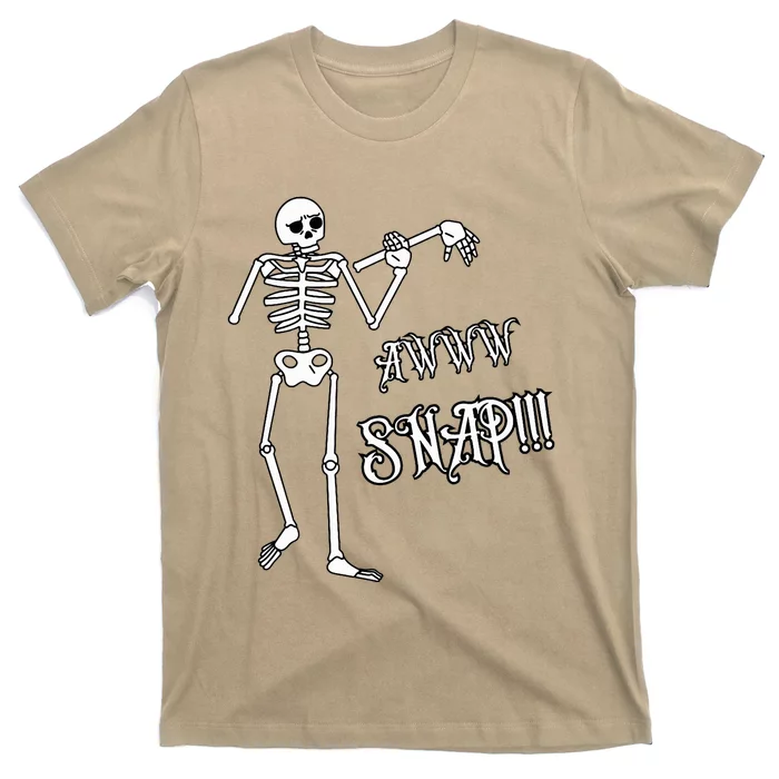 Broken Arm Awww Snap! Skeleton Broken Bone T-Shirt