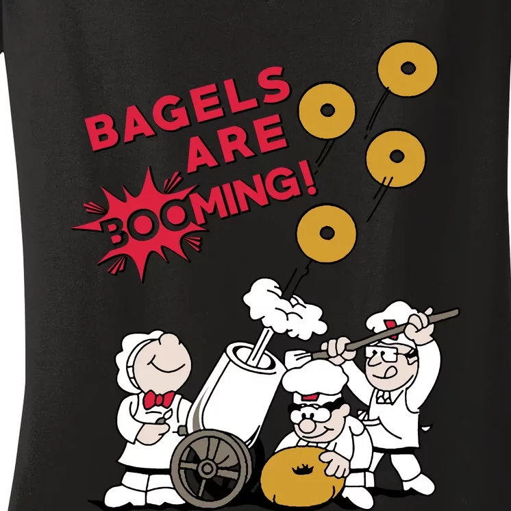 Bagels Are Booming Women's V-Neck T-Shirt