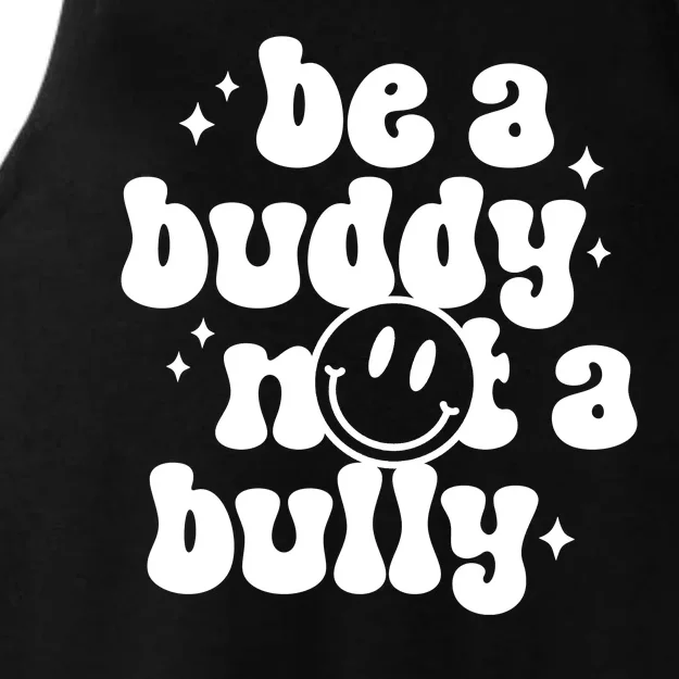 Be A Buddy Not A Bully Retro Smile Anti Bullying Unity Day Ladies Tri-Blend Wicking Tank