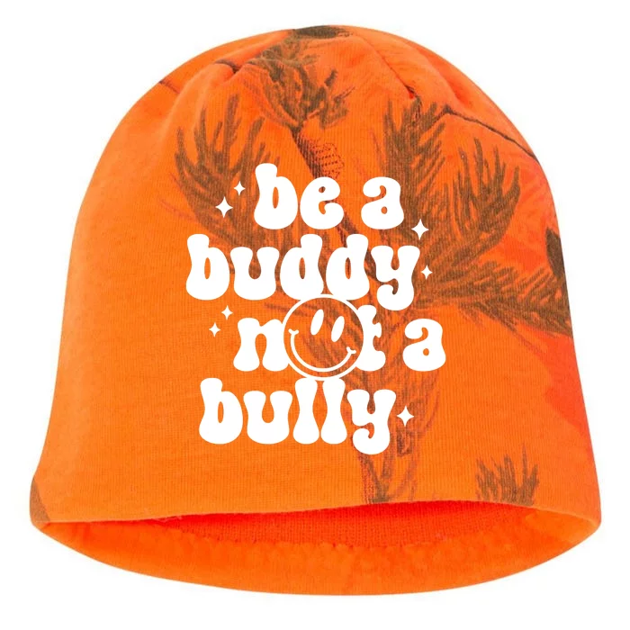 Be A Buddy Not A Bully Retro Smile Anti Bullying Unity Day Kati - Camo Knit Beanie