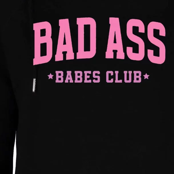 Bad Ass Babes Club Cute Womens Funnel Neck Pullover Hood