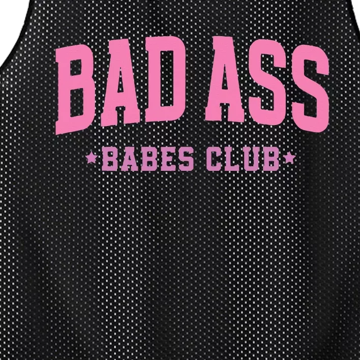 Bad Ass Babes Club Cute Mesh Reversible Basketball Jersey Tank