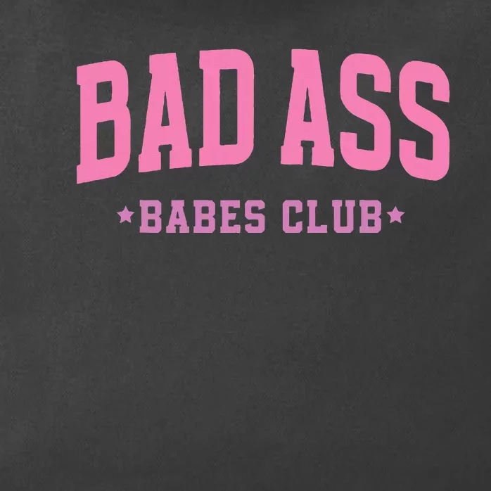 Bad Ass Babes Club Cute Zip Tote Bag