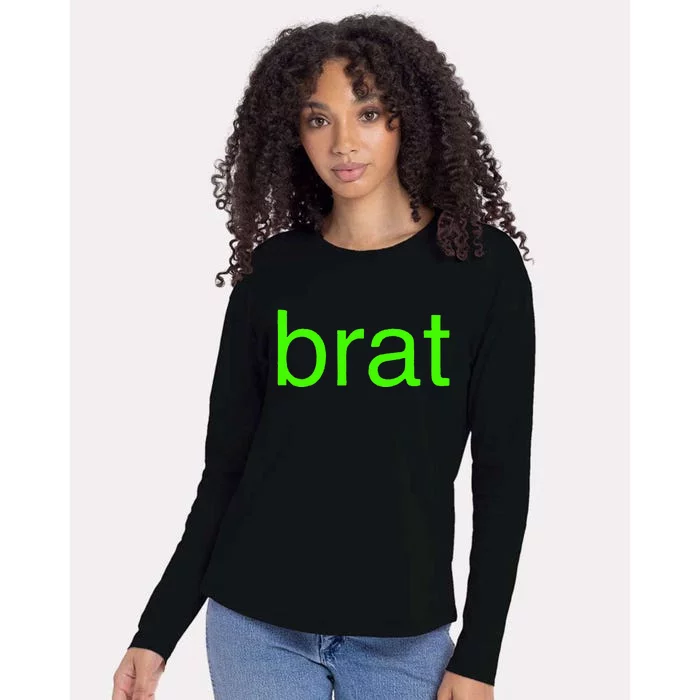 Brat Album Womens Cotton Relaxed Long Sleeve T-Shirt