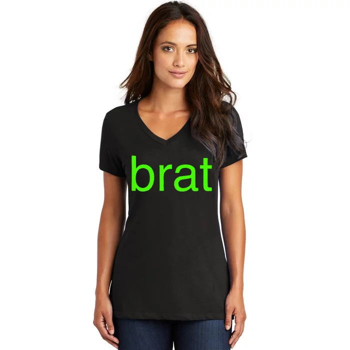 Brat Album Women's V-Neck T-Shirt