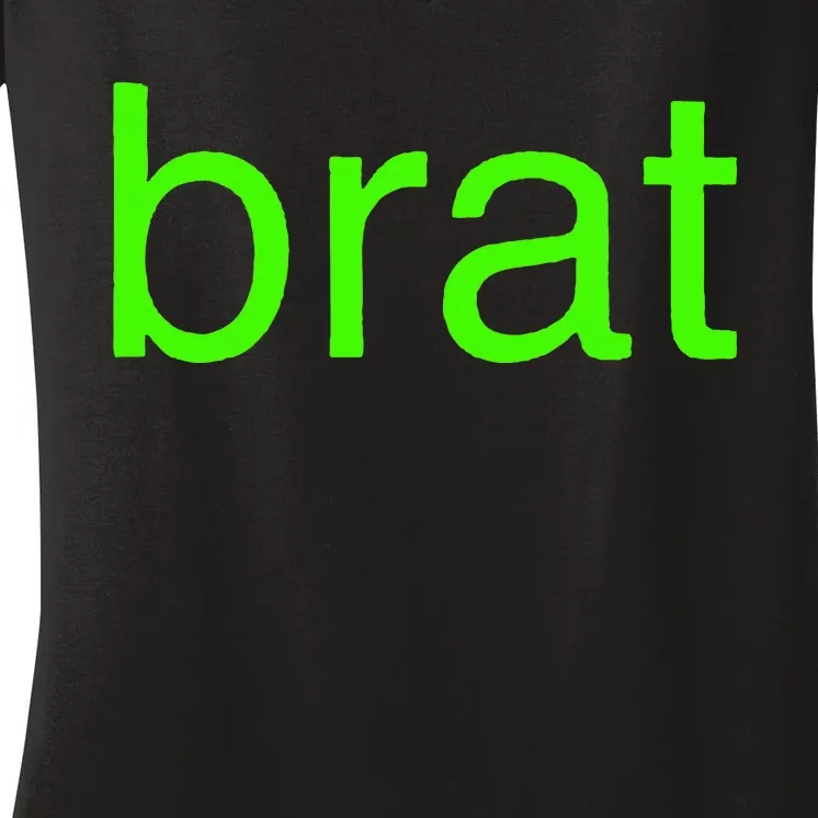 Brat Album Women's V-Neck T-Shirt