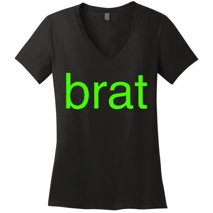 Brat Album Women's V-Neck T-Shirt