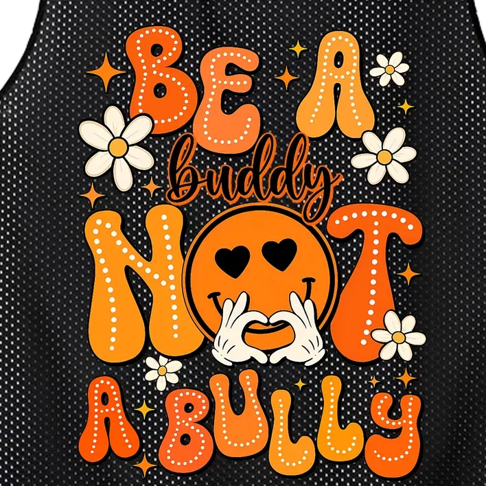 Be A Buddy Not A Bully Orange Anti Bullying Unity Day Mesh Reversible Basketball Jersey Tank