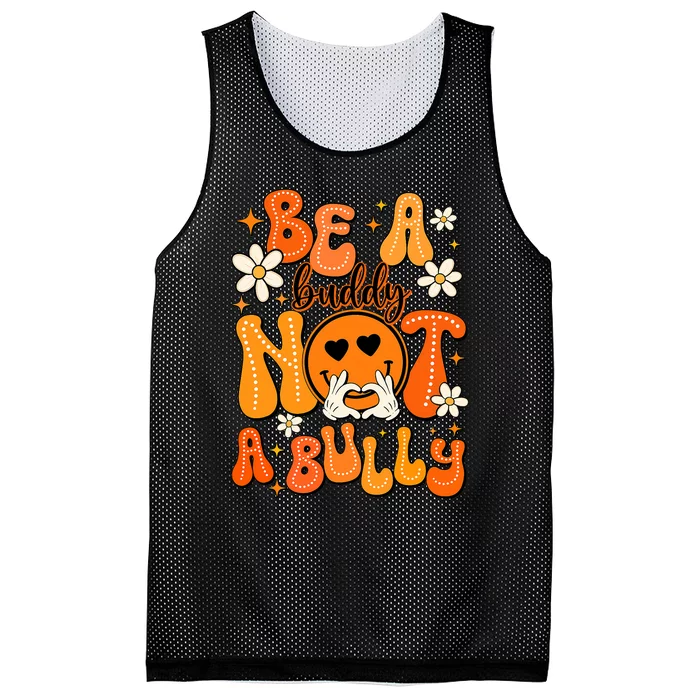 Be A Buddy Not A Bully Orange Anti Bullying Unity Day Mesh Reversible Basketball Jersey Tank