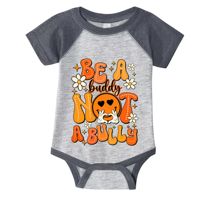 Be A Buddy Not A Bully Orange Anti Bullying Unity Day Infant Baby Jersey Bodysuit